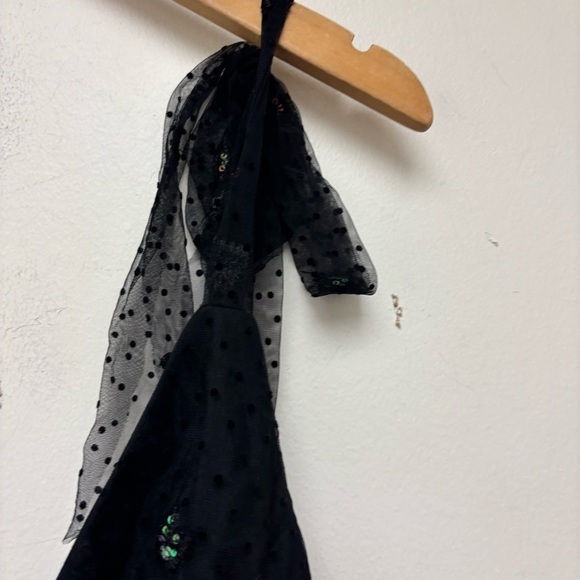 Lucy In The Sky Tia A-Line Dress in Black Butterfly - Picture 4 of 13